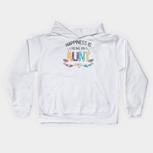 Happiness Is Being An Amma Wildflowers Valentines Mothers Day Kids Hoodie